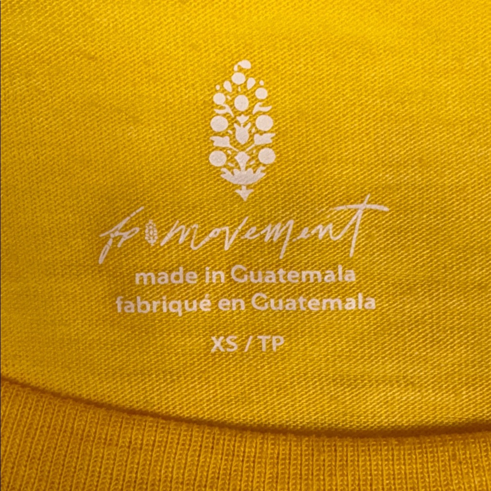 Free People Movement Love Your Parks Arches National T-Shirt Yellow XS - Picture 8 of 10